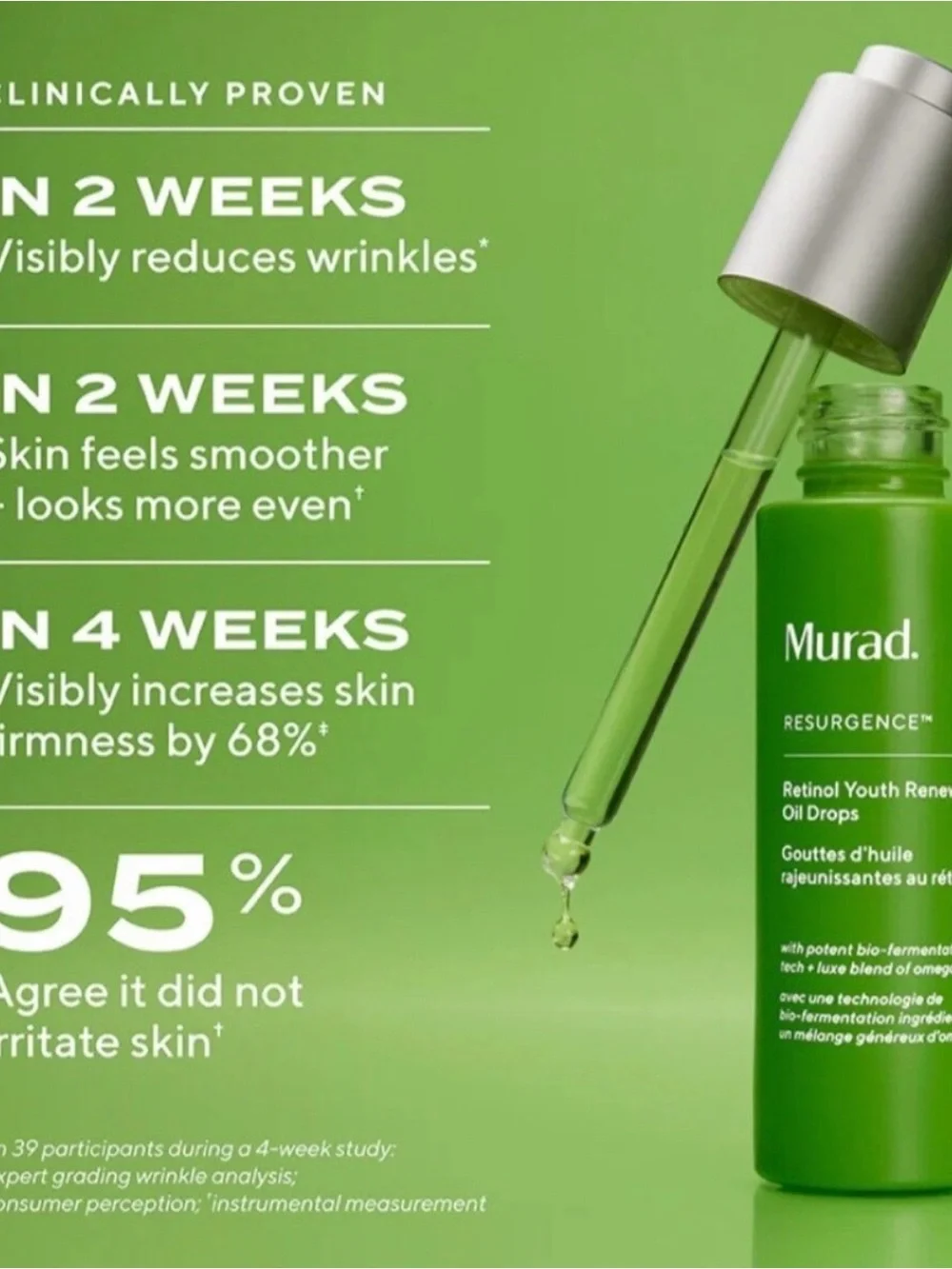 Murad Resurgence Retinol Youth Renewal Oil Drops — Green